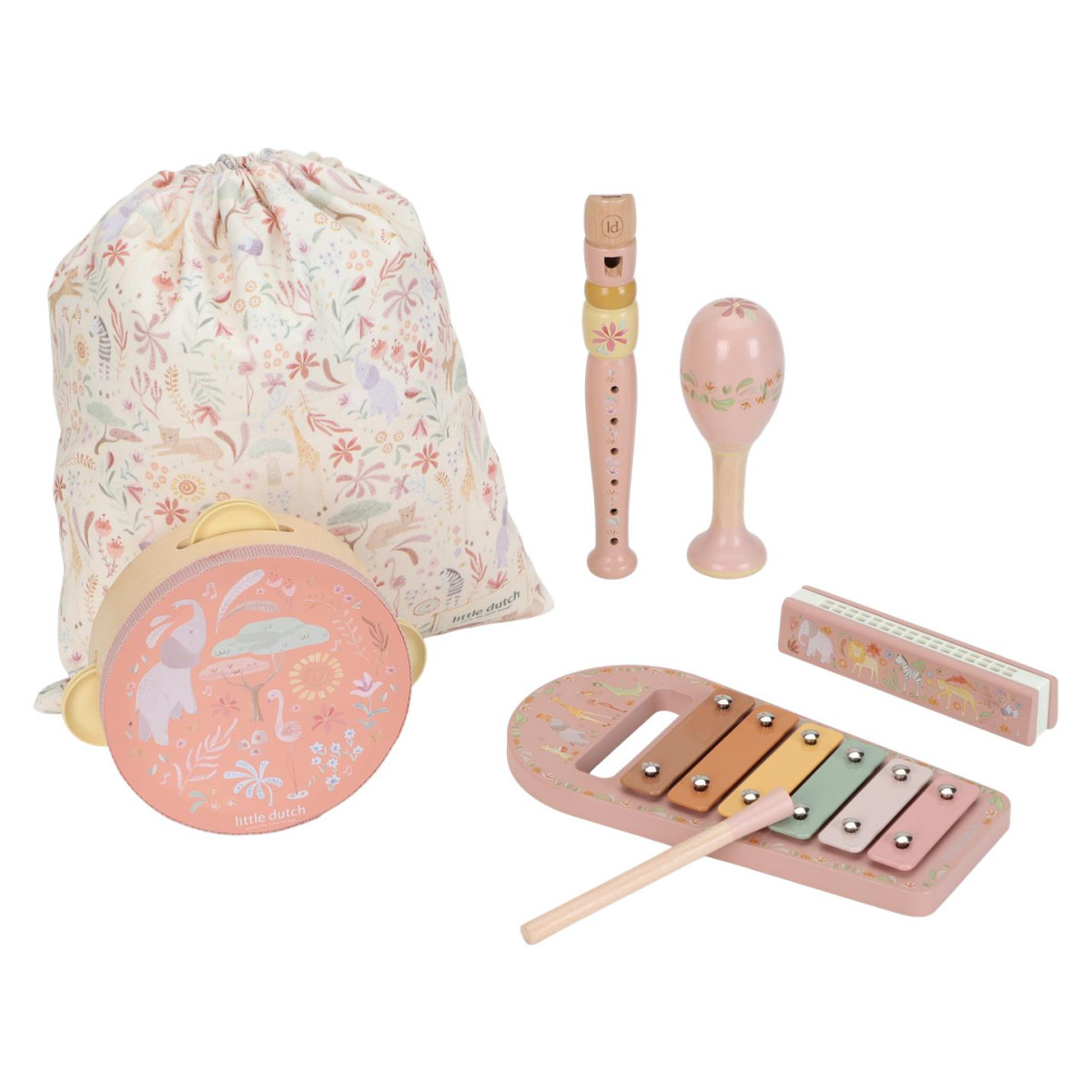 Little Dutch Set muzičkih instrumenata - Safari Pink - Slika 5
