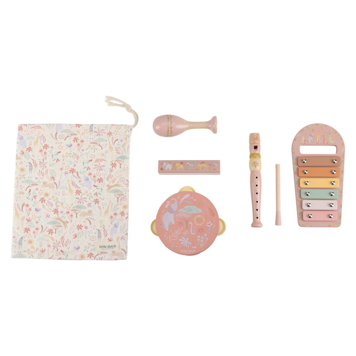 Little Dutch Set muzičkih instrumenata - Safari Pink - Slika 4