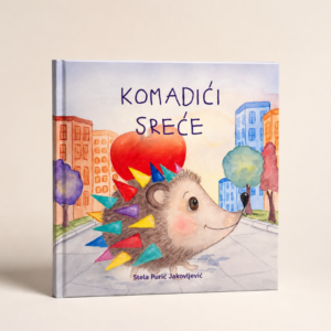 Slikovnica komadići sreće, prednje korice