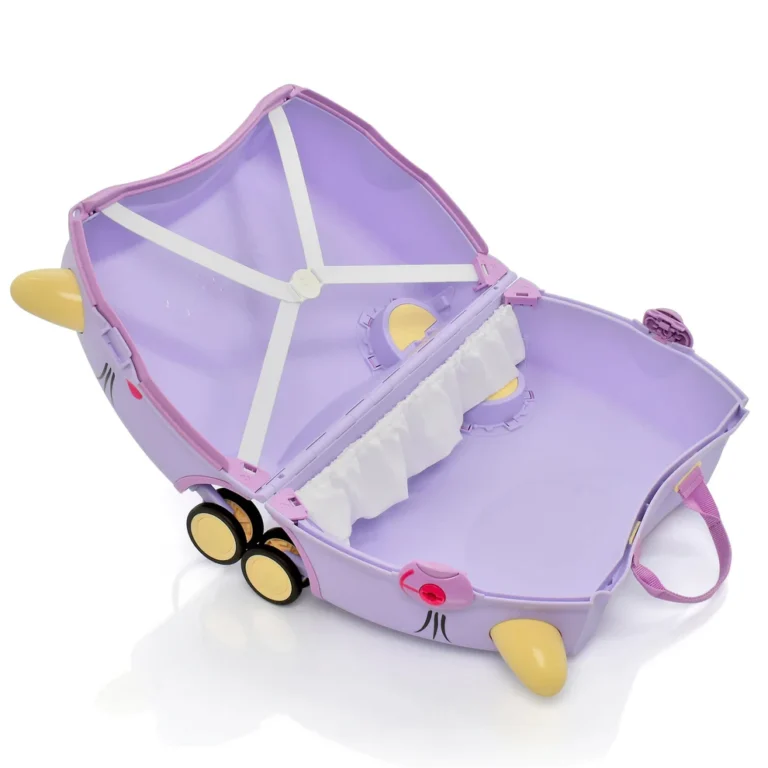 Trunki kofer za djecu Glide - mačka Cassie Lilac - Slika 3
