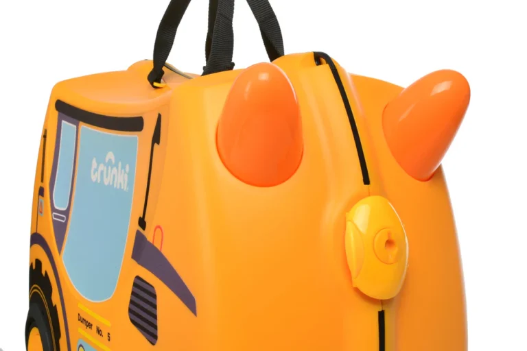 Trunki kofer za djecu Glide - bager Doug Yellow - Slika 5