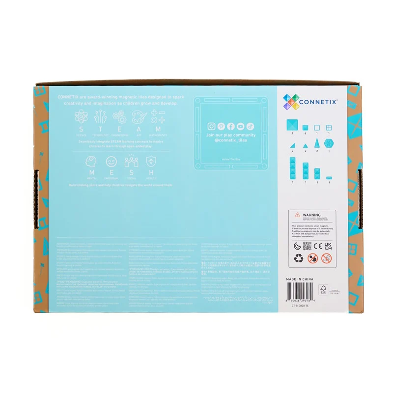 Charity set Teal Connetix Tiles - 20 dijelova - Slika 13