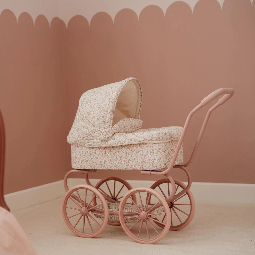Little Dutch Kolica za lutke Soft Flowers - Slika 5