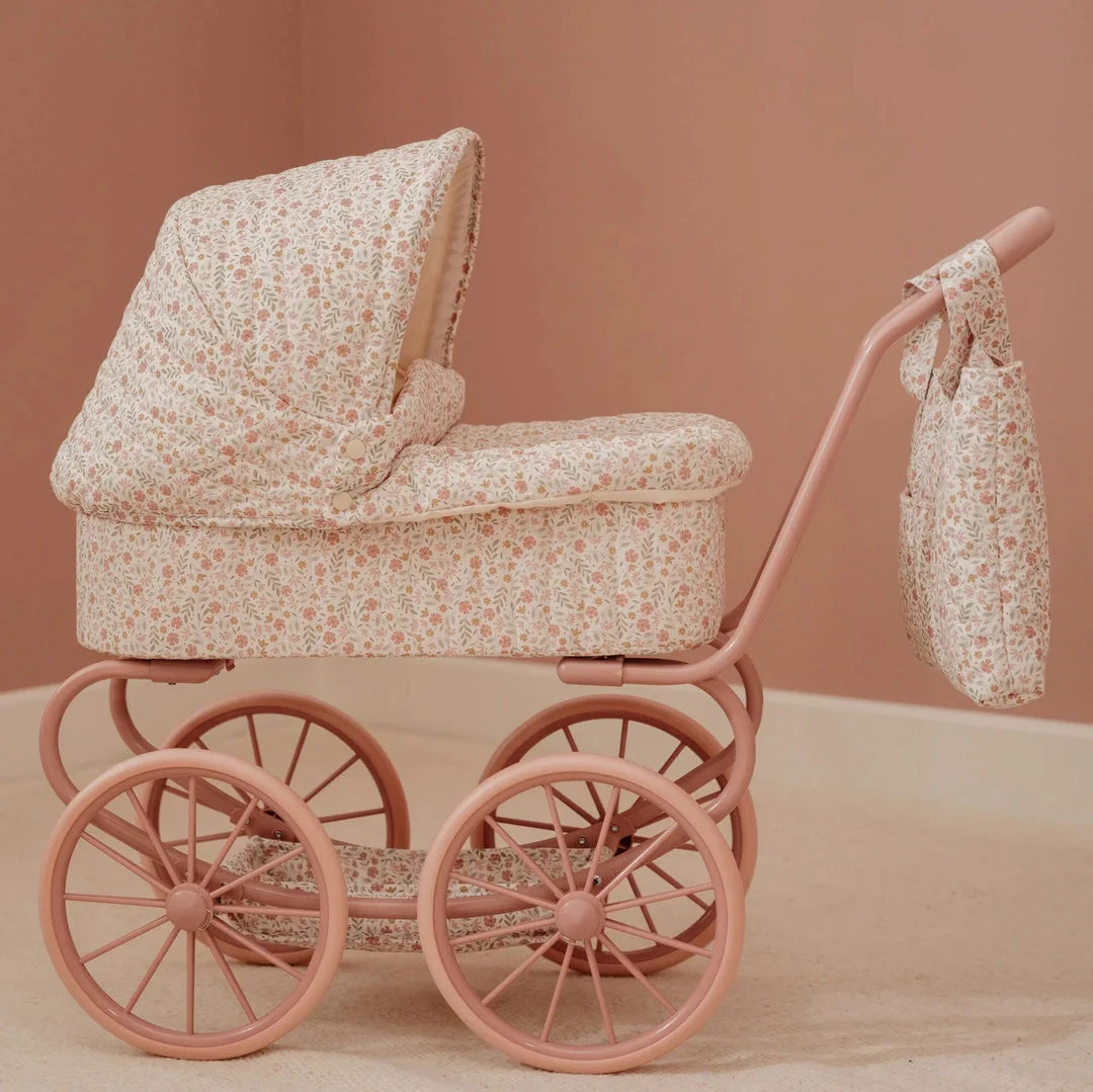 Little Dutch Kolica za lutke Soft Flowers - Slika 6