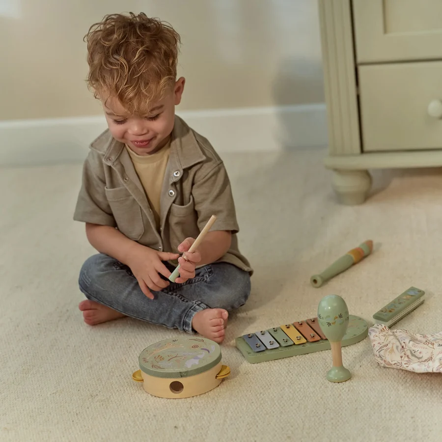 Little Dutch Set muzičkih instrumenata - Safari Friends Green - Slika 2