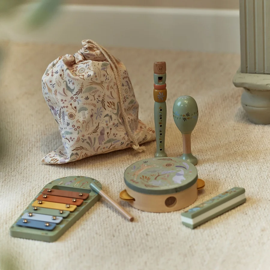 Little Dutch Set muzičkih instrumenata - Safari Friends Green - Slika 6