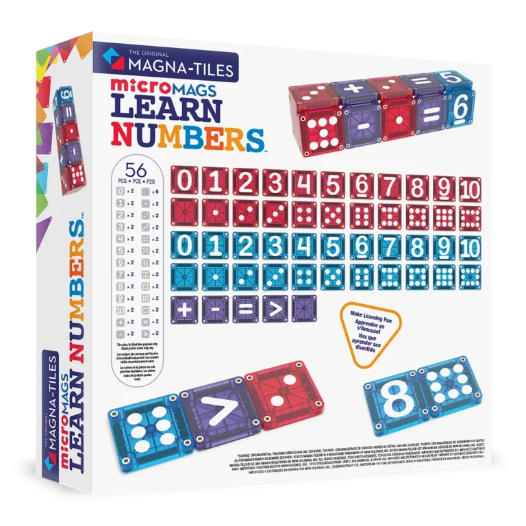 Magna-Tiles MicroMags Magnetne pločice - Učenje brojeva (56 dijelova) - Slika 2