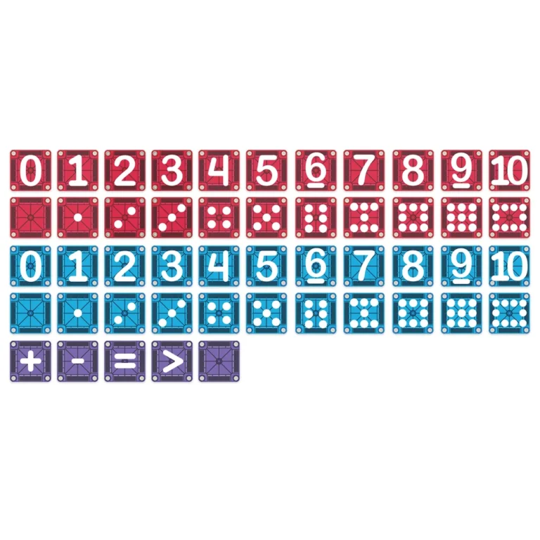 Magna-Tiles MicroMags Magnetne pločice - Učenje brojeva (56 dijelova) - Slika 6